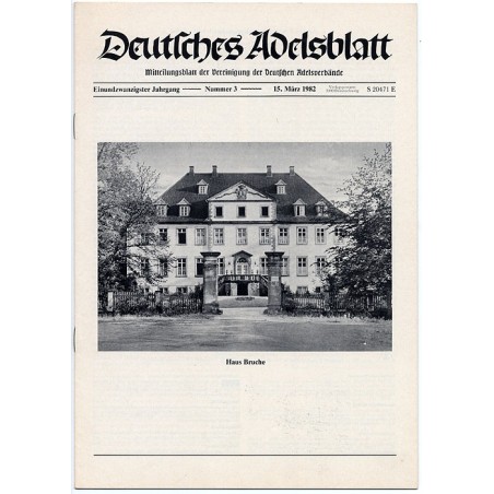 Deutsches Adelsblatt. 21. Jahrgang (1982). Nr 3 (15 III 1982) [Haus Bruche]
