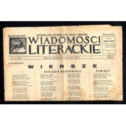 Wiadomości Literackie. Tygodnik. R.9 (1932). Nr 45 (462) (23 października 1932)
