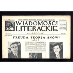 Wiadomości Literackie. Tygodnik. R.14 (1937). Nr 29 (715) (11 lipca 1937)