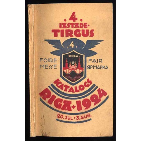 Katalogs Riga 1924. 4 Izstade-Tirgus