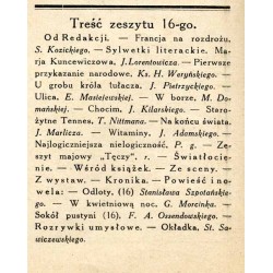 Tęcza. Ilustrowane pismo tygodniowe. R.2 (1928). Z. 16 (21 kwietnia 1928) / Stanisław Sawiczewski / Maria Kuncewiczowa / Chocim