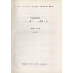 Słownik muzyków polskich. 2tomy