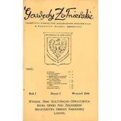 Gawędy Żołnierskie. Czasopismo poświęcone zagadnieniom wychowania w Polskich Siłach Zbrojnych. R.1 (1944). Z.3 (Wrzesień 1944)