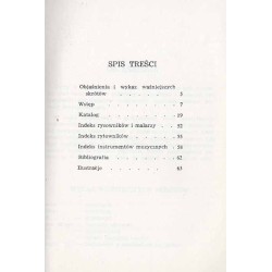 Tematy muzyczne w grafice ze zbiorów Biblioteki Muzeum-Zamku w Łańcucie. Katalog wystawy