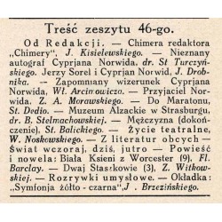 Tęcza. Ilustrowane pismo tygodniowe. R.4 (1930). Z. 46 (15 listopada 1930) / Jerzy Brzeziński / Cyprian Kamil Norwid / Korpus Ws