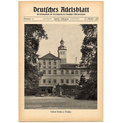 Deutsches Adelsblatt. 2. Jahrgang (1963). Nr 10 (15 X 1963) [Schloß Rötha in Sachsen]