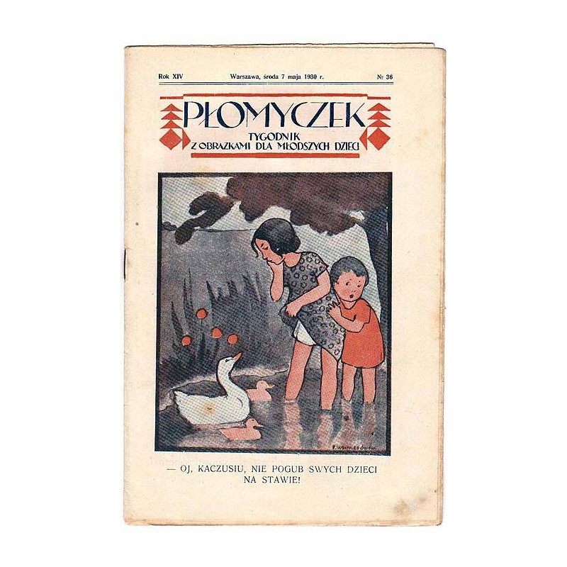 Płomyczek. Tygodnik z obrazkami dla młodszych dzieci. R.14 (1930). Nr 36 (7 maja 1930)