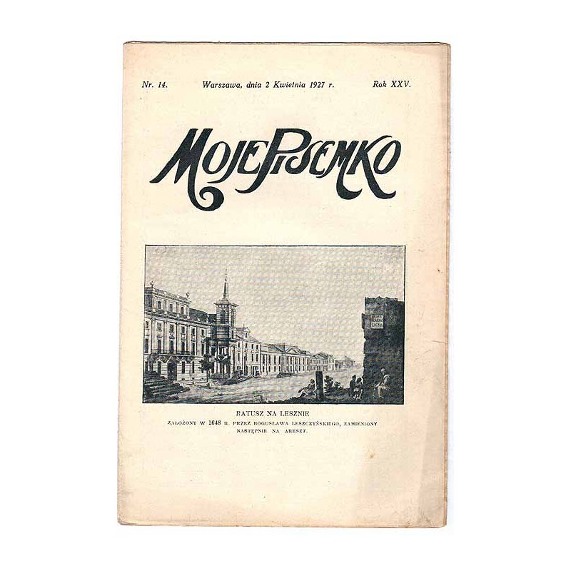 Moje Pisemko. R.25 (1927). Nr 10 (5 marca 1927)