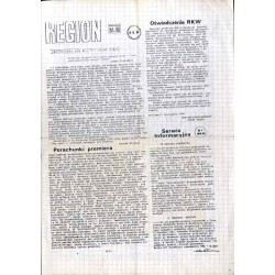 Region. Dwutygodnik RKW NSZZ "Solidarność" Dolny Śląsk. (1988). Nr 22 (6.11.1988)