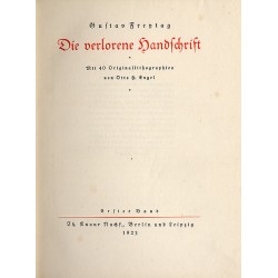 Die verlorene Handschrift. 2t. w 2 voluminach