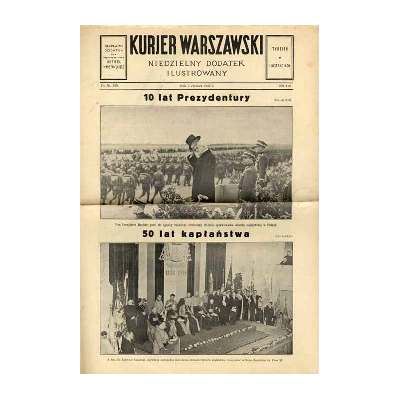 Kurjer Warszawski. Niedzielny dodatek ilustrowany. R.116 (1936). Nr 155 (7 czerwca 1936) / Warszawa: Łazienki, Bielany, Aleksand