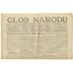Głos Narodu. R.25 (1917). Nr 99 (26 kwietnia 1917). Wydanie popołudniowe
