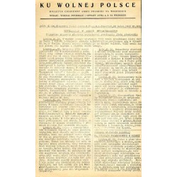Ku Wolnej Polsce. Biuletyn codzienny Armii Polskiej na Wschodzie. (1943). Nr 222 (22 kwietnia 1943)