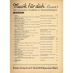 "Musik für dich". Band 3: Die neuesten Tonfilm- u. Tanzschlager