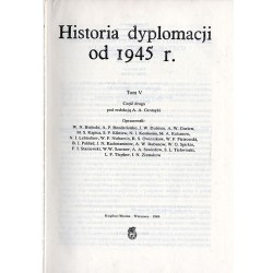 Historia dyplomacji. T.5: od 1945 r. Cz.2