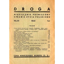 Droga. Miesięcznik poświęcony sprawie życia polskiego. R.12 (1933). Nr 11. Pamięci Cypriana Norwida