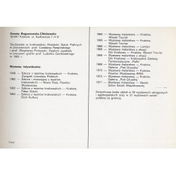 Malarstwo Danuty Boguszewskiej-Chlebowskiej. Sierpień 1978. Stołeczne Biuro Wystaw Artystycznych, Galeria Rzeźby Warszawa