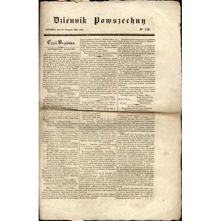 Dziennik Powszechny. 1835. Nr 240 (25 sierpień 1835)