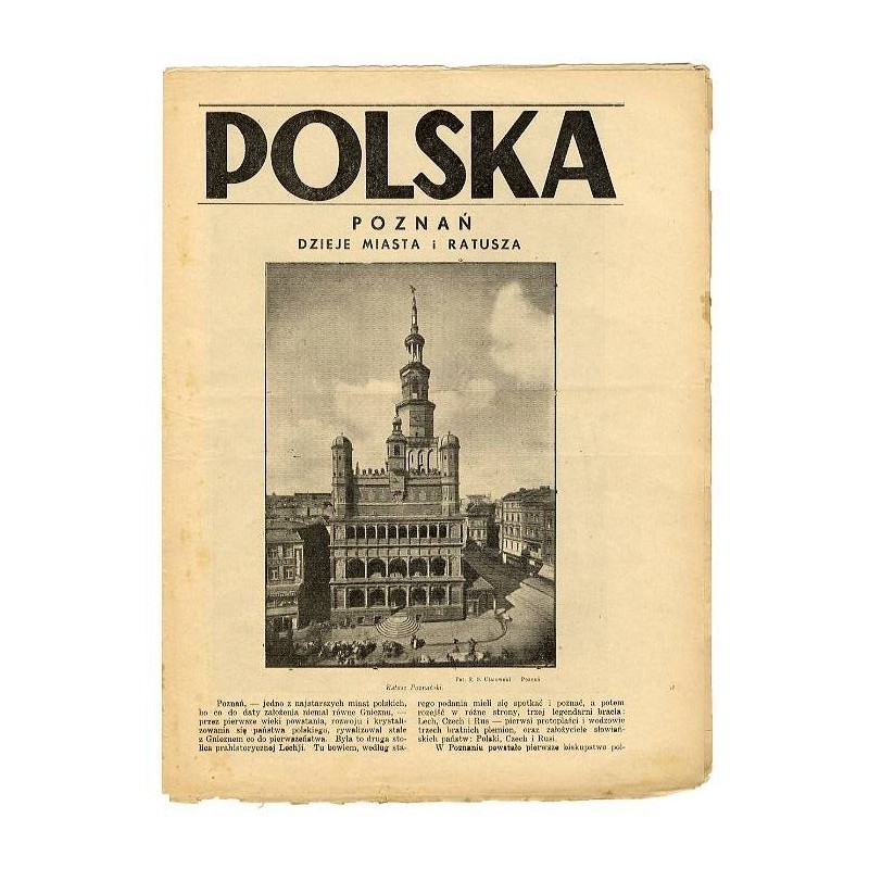 Polska. [R.2 (1936). Nr 1 (5 stycznia 1936)]. Poznań dzieje miasta i ratusza