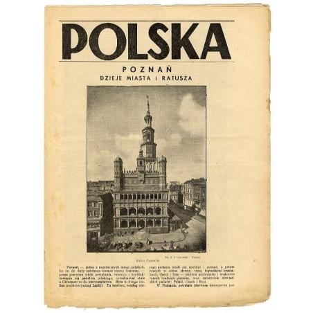 Polska. [R.2 (1936). Nr 1 (5 stycznia 1936)]. Poznań dzieje miasta i ratusza