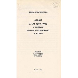 Medale z lat 1890-1920 w zbiorach Muzeum Mazowieckiego w Płocku