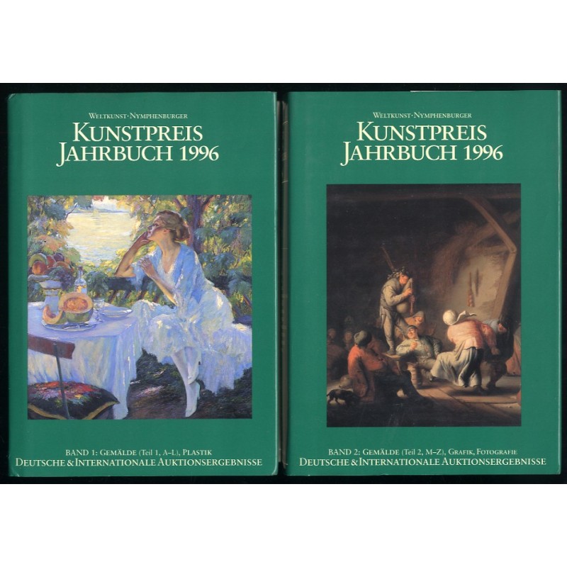 Kunstpreis Jahrbuch 1996. Deutsche und Internationale Auktionsergebnisse. 51. Jahrgang. Band 1-2 w 2 vol