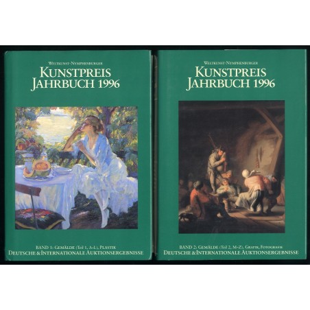 Kunstpreis Jahrbuch 1996. Deutsche und Internationale Auktionsergebnisse. 51. Jahrgang. Band 1-2 w 2 vol