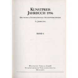 Kunstpreis Jahrbuch 1996. Deutsche und Internationale Auktionsergebnisse. 51. Jahrgang. Band 1-2 w 2 vol