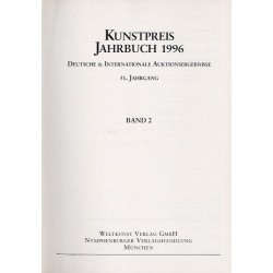 Kunstpreis Jahrbuch 1996. Deutsche und Internationale Auktionsergebnisse. 51. Jahrgang. Band 1-2 w 2 vol