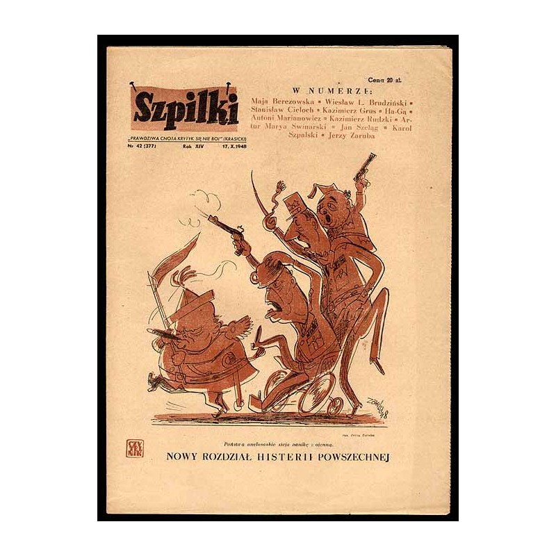 Szpilki. R.14 (1948). Nr 42 (377) (17 października 1948)