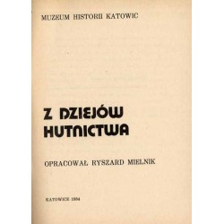 Z dziejów hutnictwa