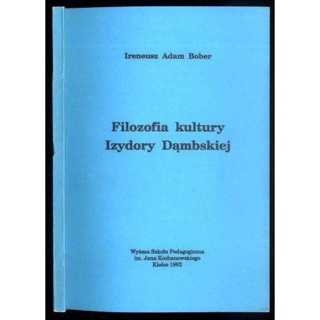Filozofia kultury Izydory Dąmbskiej