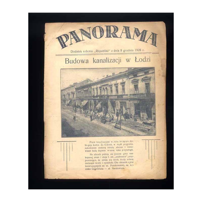Panorama. Dodatek sobotni "Republiki" z dnia 8 grudnia 1928