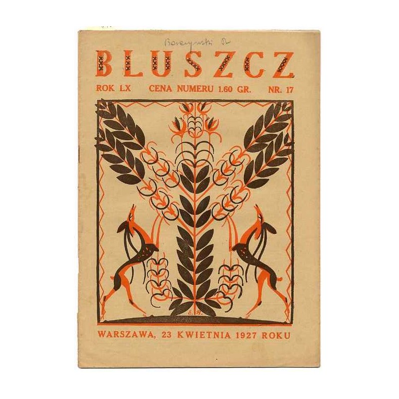 Bluszcz. Społeczno-literacki ilustrowany tygodnik kobiecy. R.60 (1927). Nr 17 (23 kwietnia 1927)