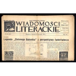 Wiadomości Literackie. Tygodnik. R.7 (1930). Nr 48 (361) (30 listopada 1930)