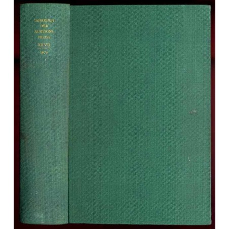 Jahrbuch der Auktionspreise für Bücher, Handschriften und Autographen. Ergebnisse der Auktionen in Deutschland, Holland, Österre