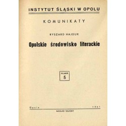 Opolskie środowisko literackie