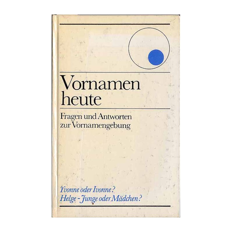 Vornamen heute