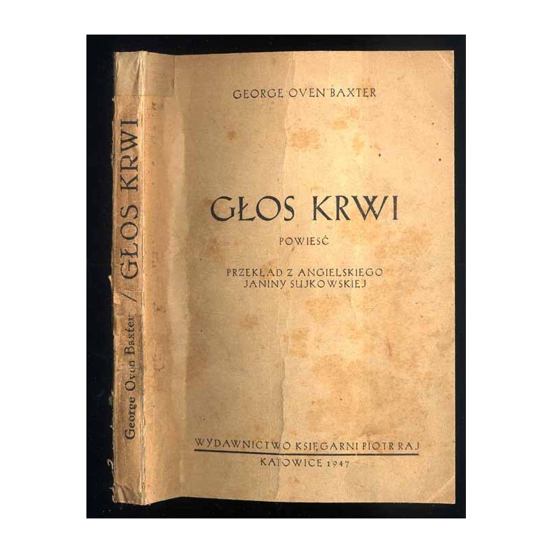 Głos krwi. Powieść