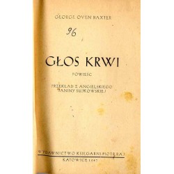 Głos krwi. Powieść