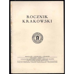 Rocznik Krakowski. T.36 (1963). Z.2-3
