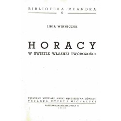Horacy w świetle własnej twórczości
