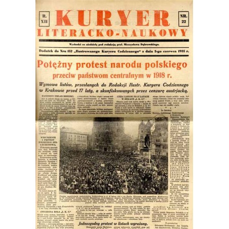 Kuryer Literacko-Naukowy. R.12 (1935). Nr 22 (3 czerwca 1935)
