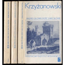 Mądrej głowie dość dwie słowie. Pięć centuryj przysłów polskich i diabelski tuzin. 3t w 3 vol