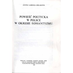Powieść poetycka w Polsce w okresie romantyzmu