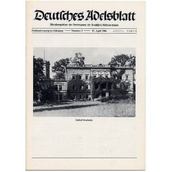 Deutsches Adelsblatt. 25. Jahrgang (1986). Nr 4 (15 IV 1986) [Schloß Krobnitz bei Reichenbach O/L.]