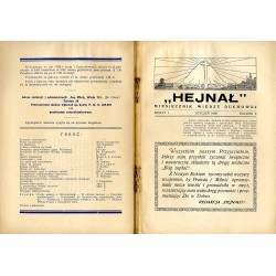 "Hejnał". Miesięcznik wiedzy duchowej. R. 10 (1938). Z. 1 (Styczeń 1938)