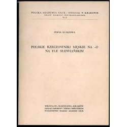 Polskie rzeczowniki męskie na -O na tle słowiańskim