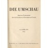Die Umschau. Illustrierte Wochenschrift über die Fortschritte in Wissenschaft und Technik. 41. Jahrgang (1937). H.1-52 [komplet]