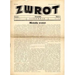 Zwrot. Prawo, prawda, praca. Tygodnik. R.1 (1937). Nr 6 (12 września 1937)
